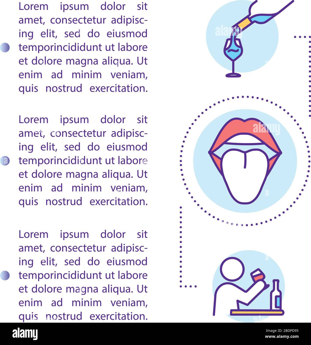 Wine tasting concept icon with text. Sip and savour. Determine alcohol ...