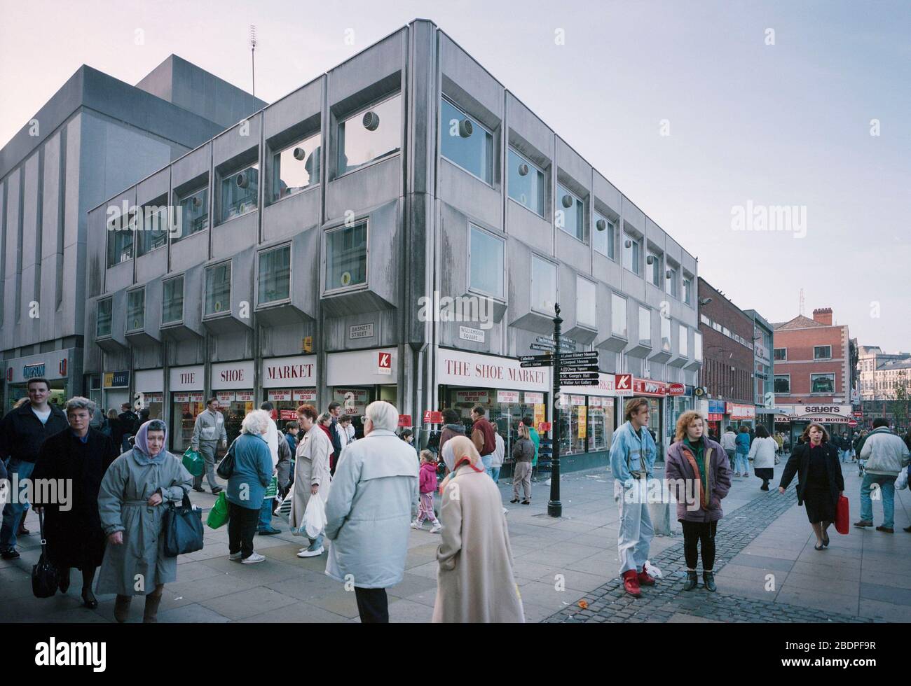 1993 Liverpool City Centre, Williamson Square, Merseyside, North West