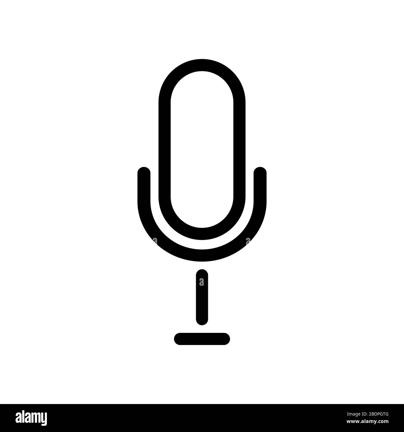 Microphone icon, Microphone icon vector, in trendy flat style isolated on  white background. Microphone icon image, Microphone icon illustration Stock  Vector Image & Art - Alamy