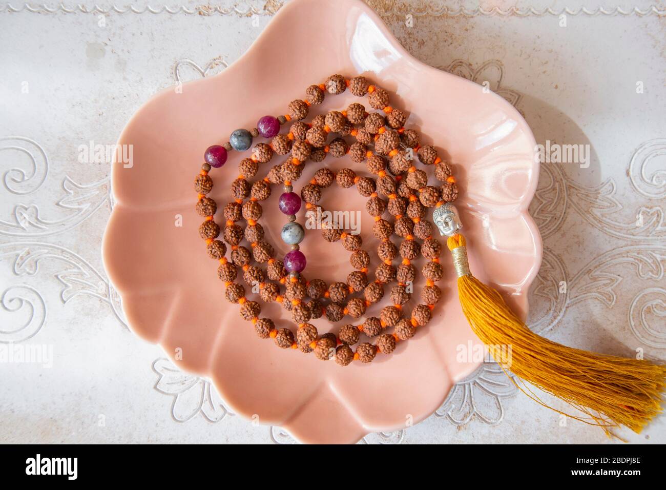 Rudraksha necklace hi-res stock photography and images - Alamy