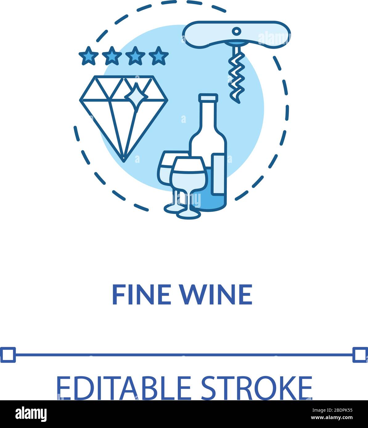 Fine wine concept icon. Vintage alcohol drink, premium quality