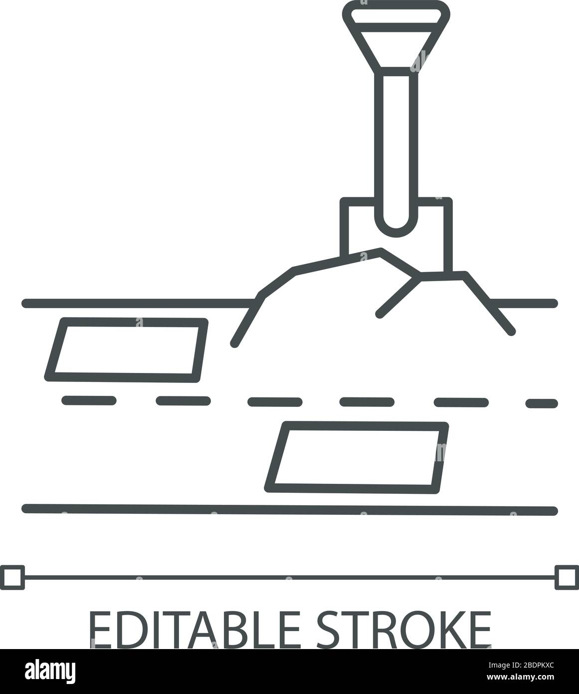 Patching the hole Stock Vector Images - Alamy