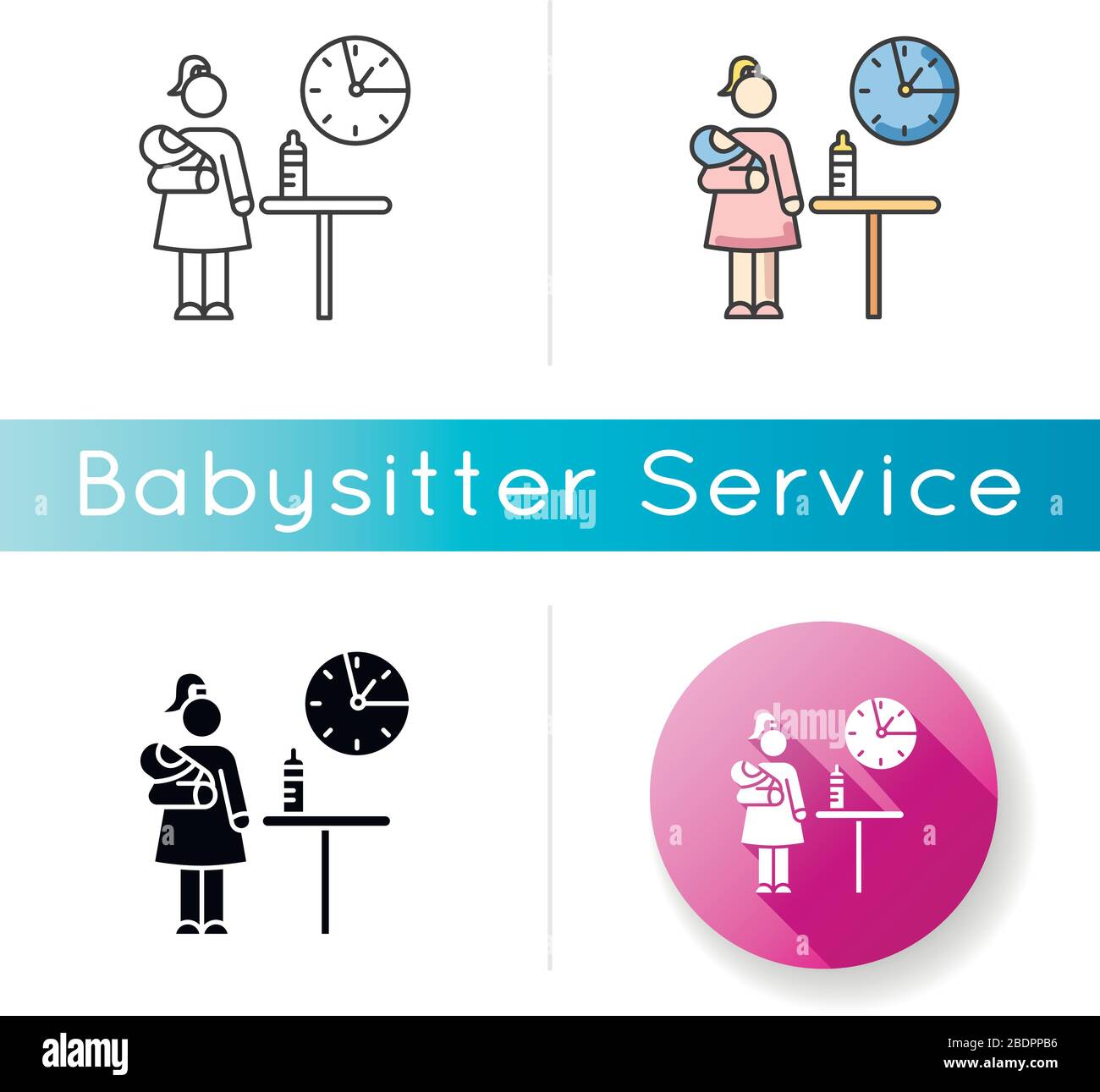 Part time worker Stock Vector Images - Alamy