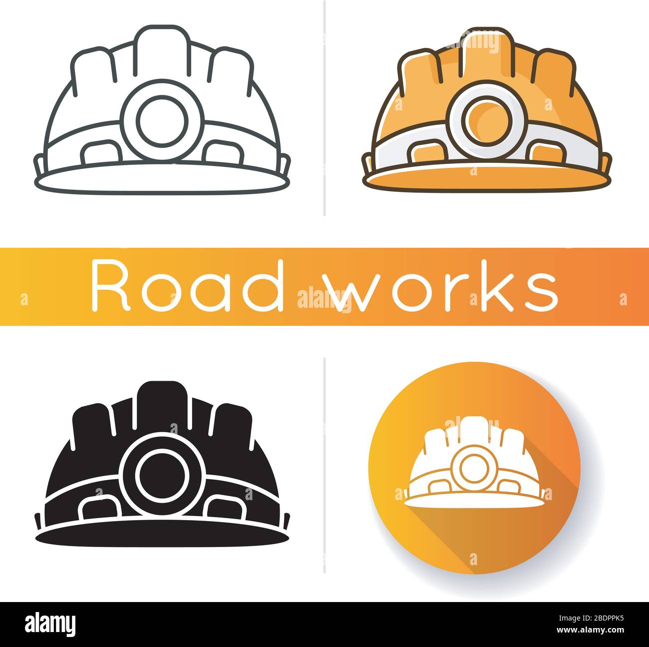 Safety equipment icon. Worker helmet for secure work. Builder ...