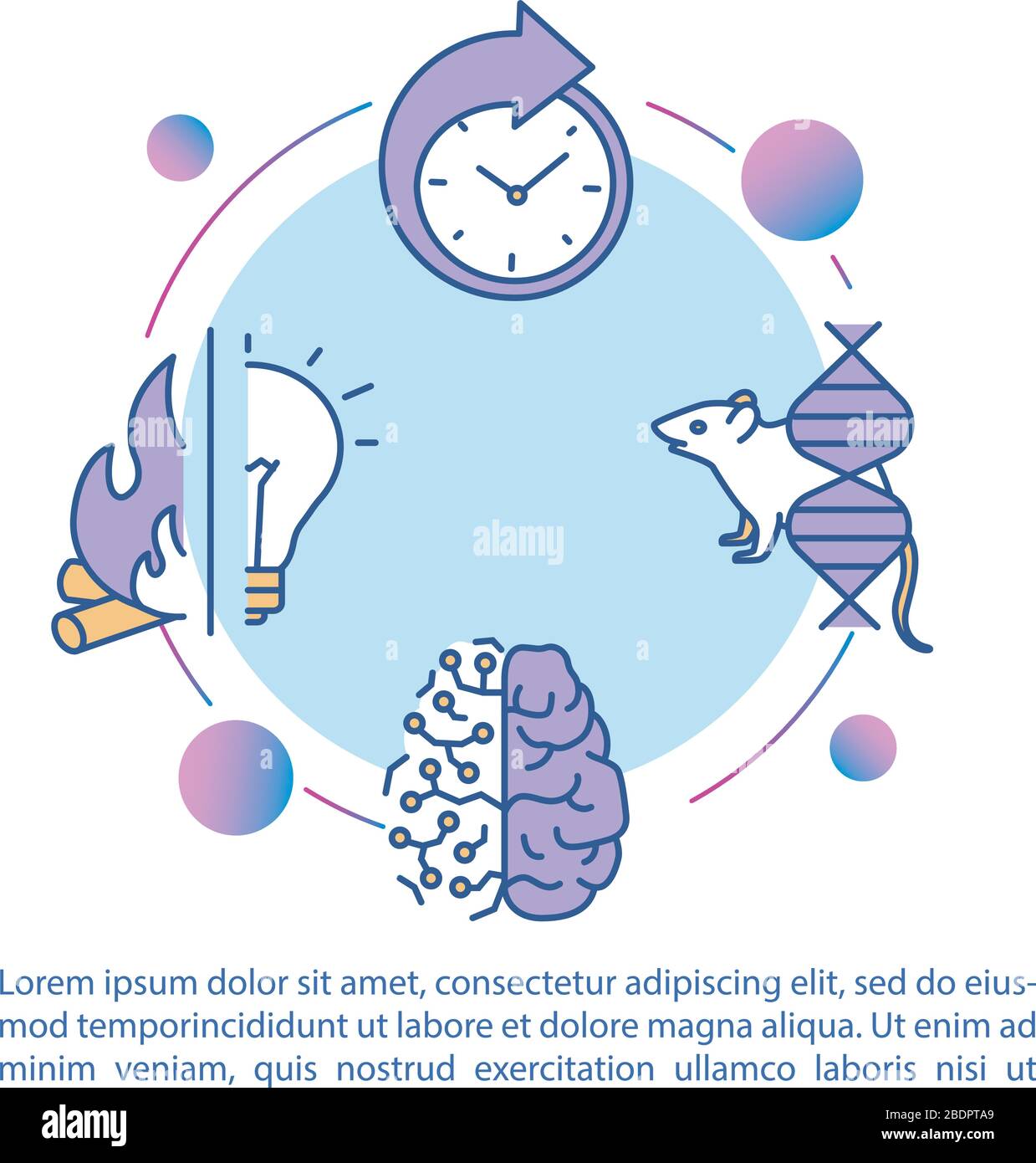 Biological process regulation concept icon with text. Evolution and