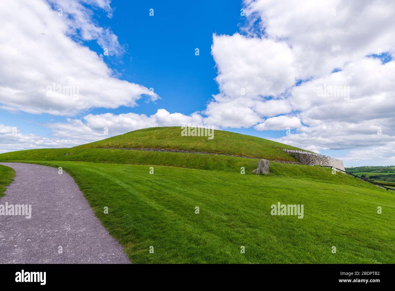 UNESCO World Heritage Site at Newgrange in Ireland Stock Photo