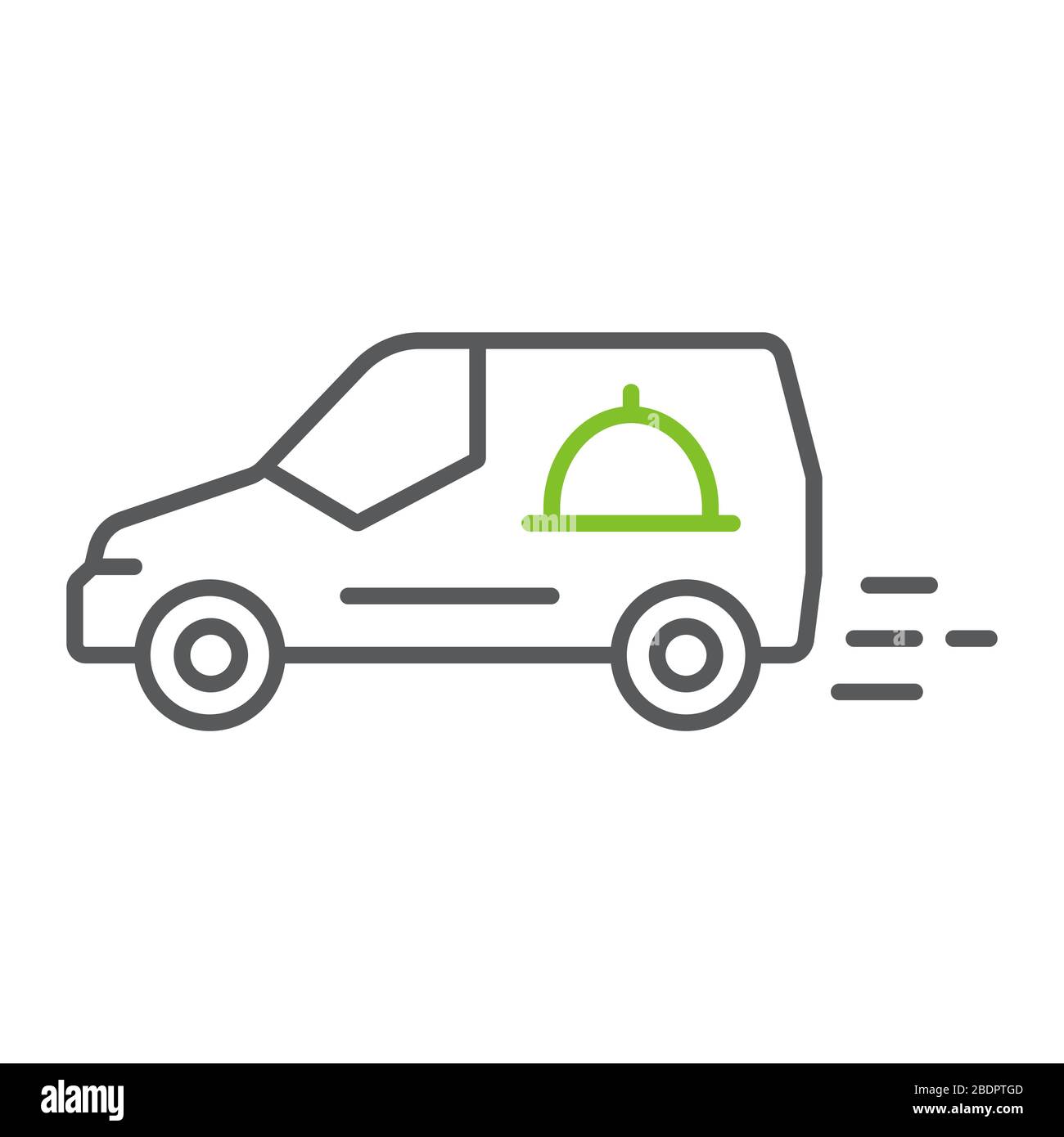 Food Delivery Van Vector