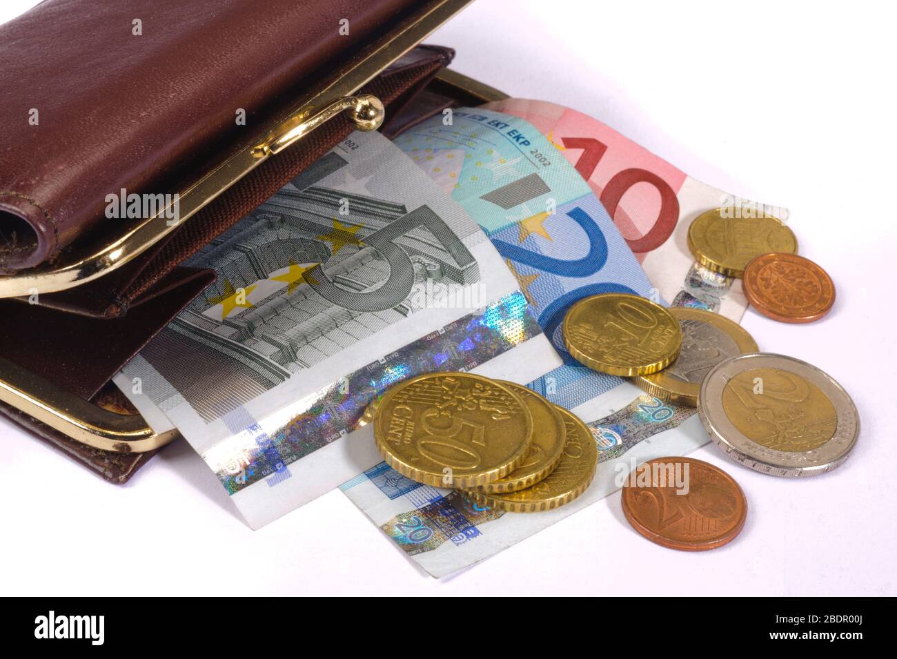 money bag with Euro currency Stock Photo Alamy