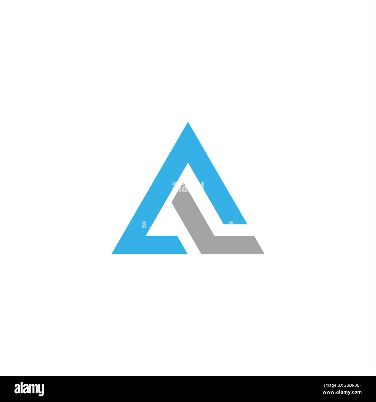 Initial letter la logo or al logo vector design template Stock Vector