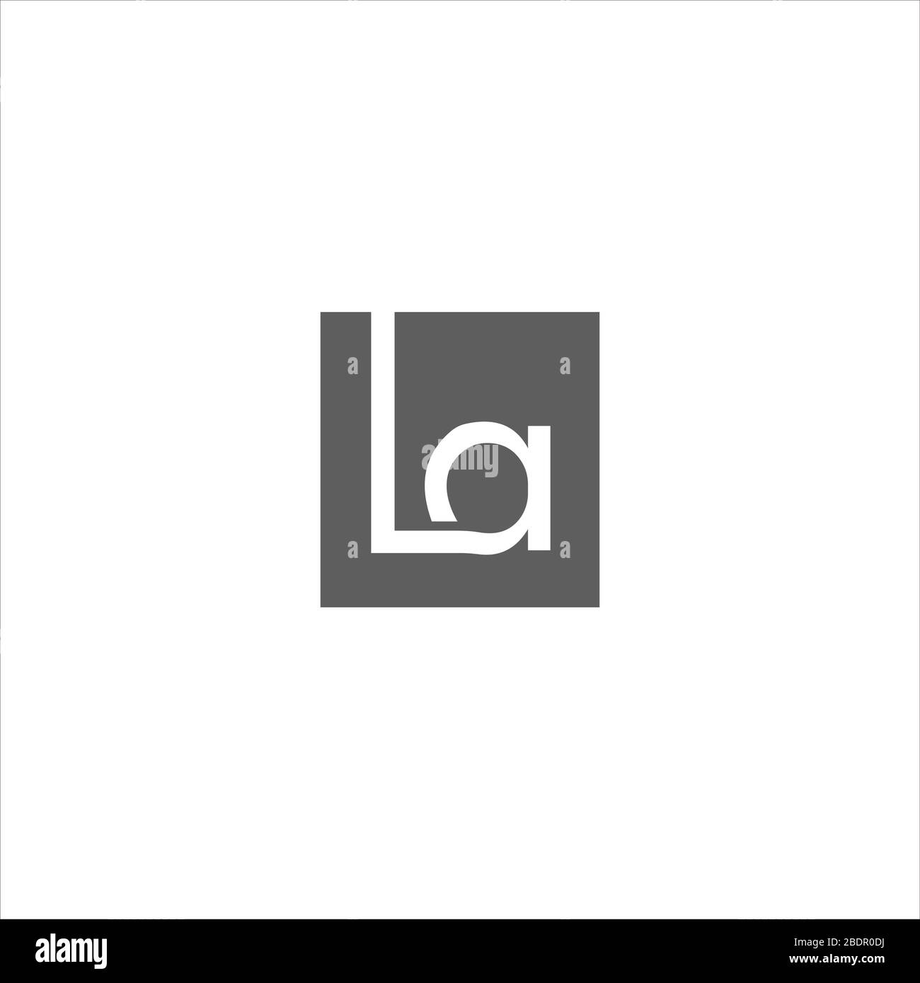 Initial letter la logo or al logo vector design template Stock Vector ...
