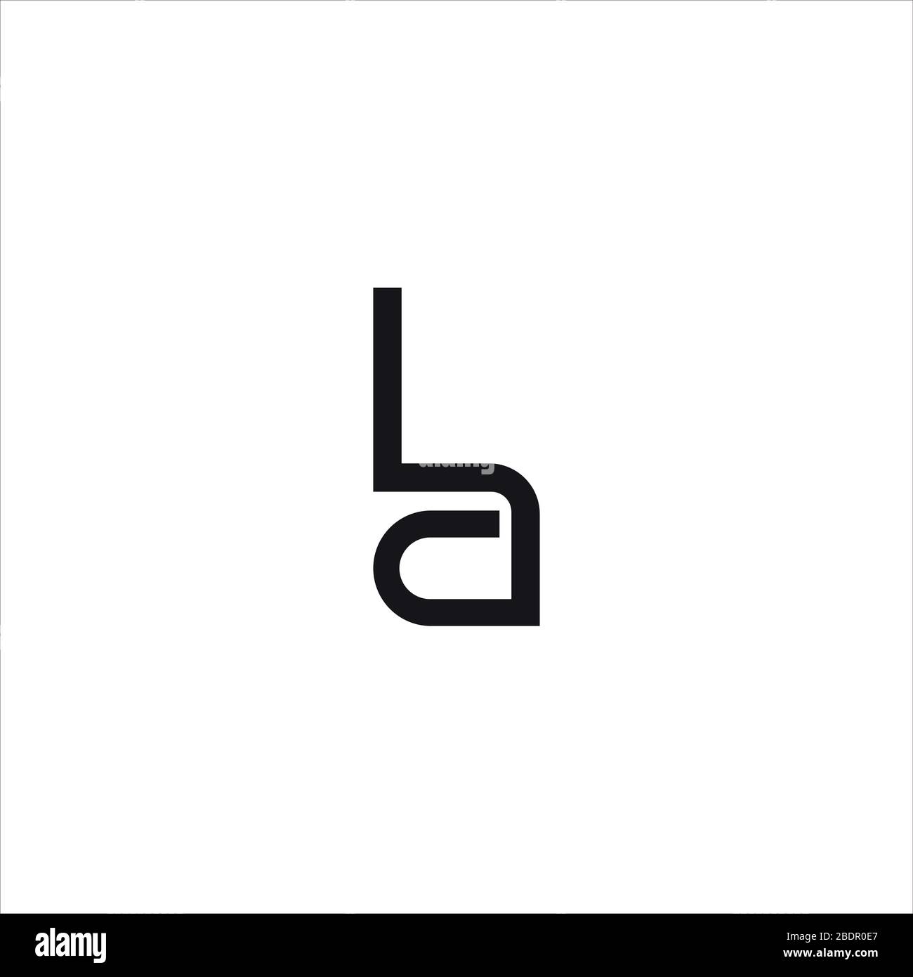Initial letter la logo or al logo vector design template Stock Vector ...