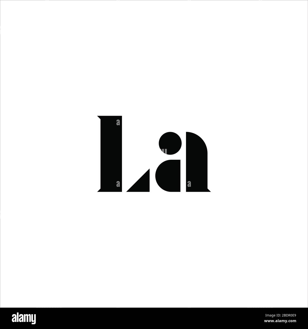 Initial letter la logo or al logo vector design template Stock Vector ...