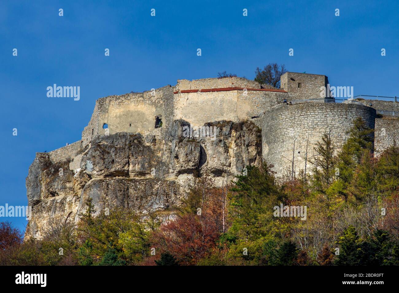 Burg  Hohenneuffen, Schwäbische Alb, Deutschland Stock Photo