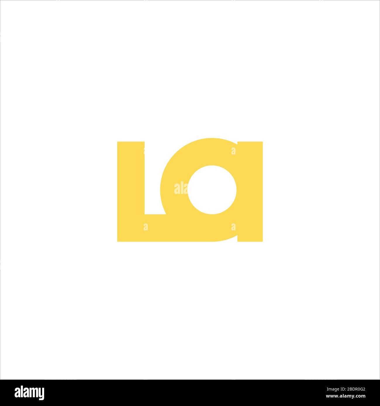 Initial letter la logo or al logo vector design template Stock Vector ...