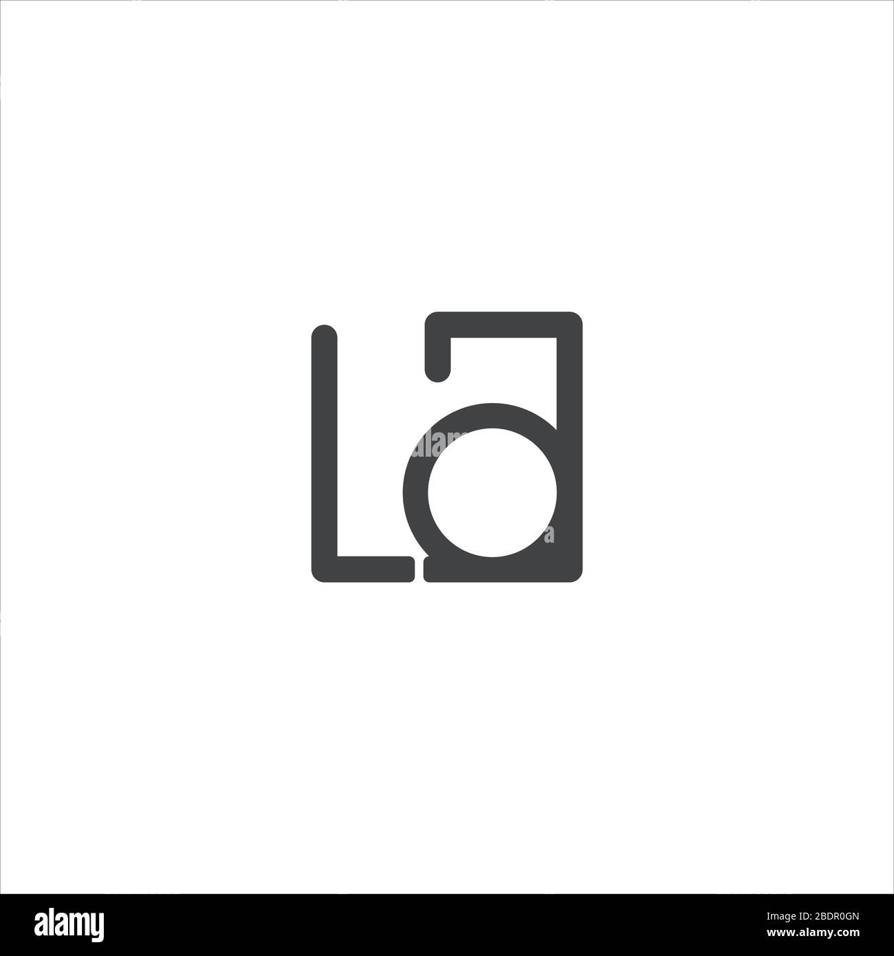 Initial letter la logo or al logo vector design template Stock Vector