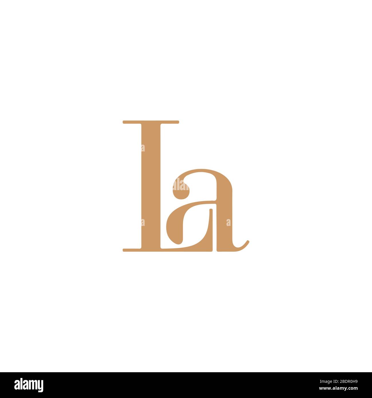Initial letter la logo or al logo vector design template Stock Vector ...