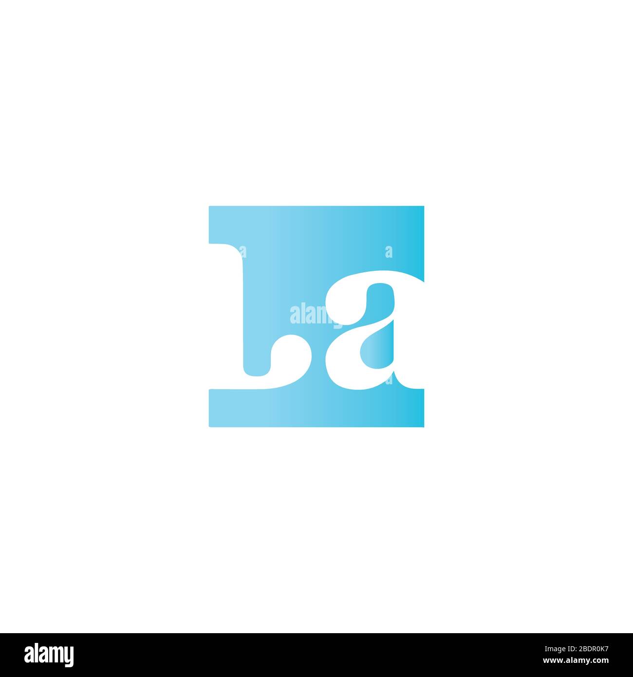 Initial letter la logo or al logo vector design template Stock Vector ...
