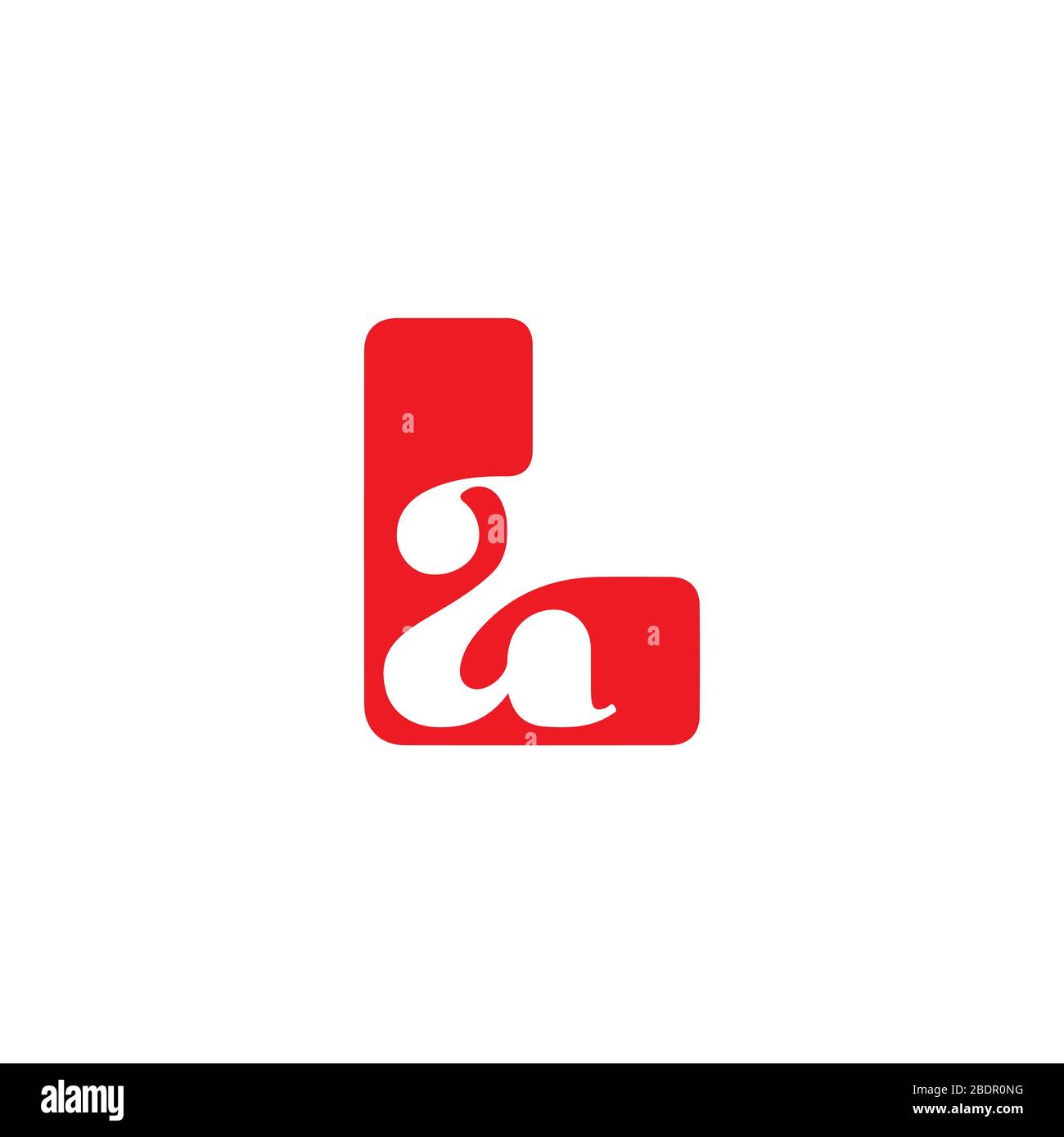 Initial letter la logo or al logo vector design template Stock Vector