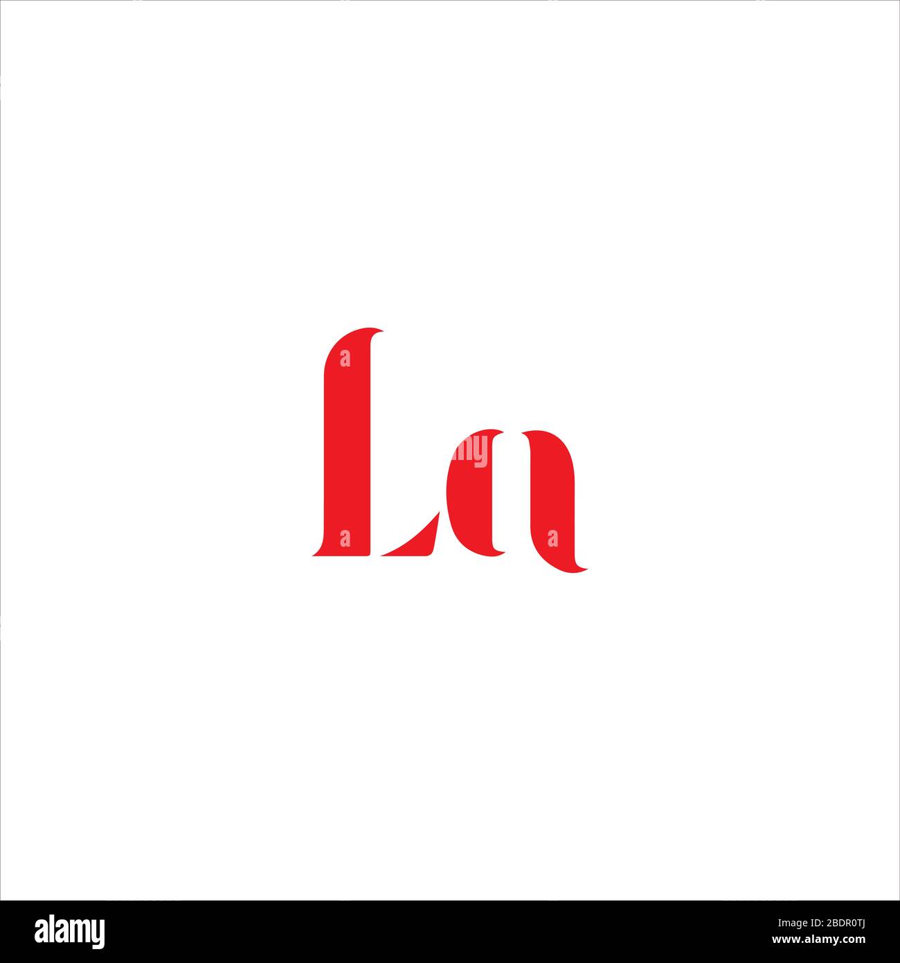 Initial letter la logo or al logo vector design template Stock Vector