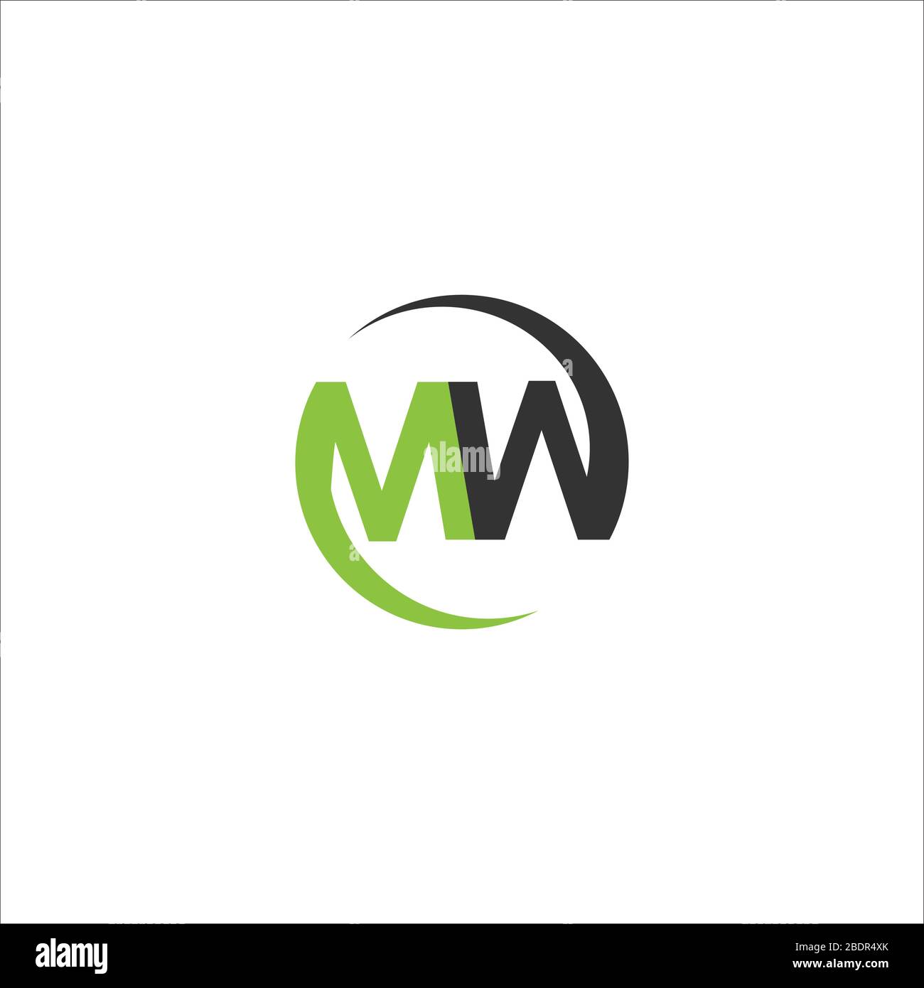 Initial letter mw logo or wm logo vector design template Stock Vector ...