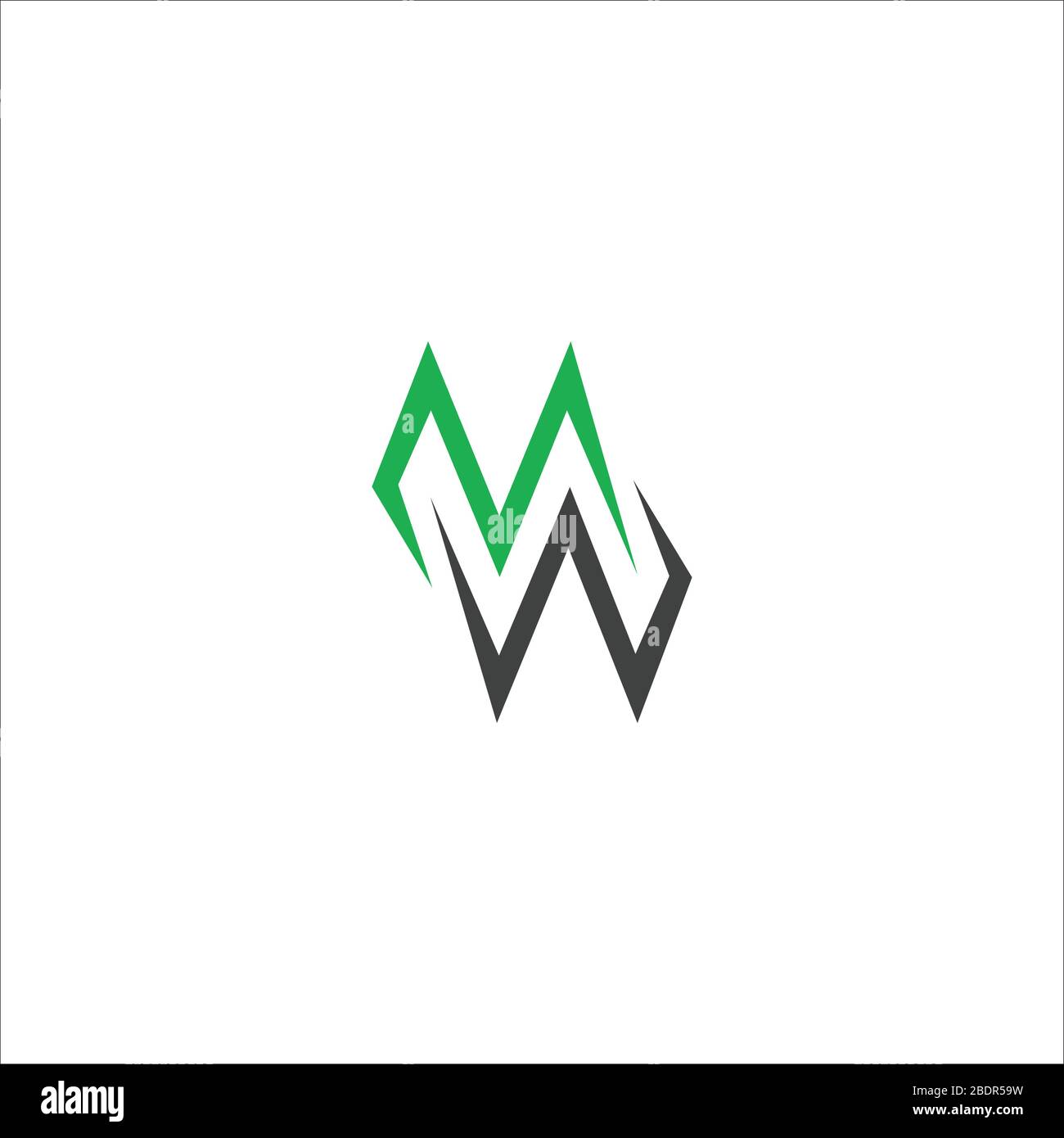Initial letter mw logo or wm logo vector design template Stock Vector ...