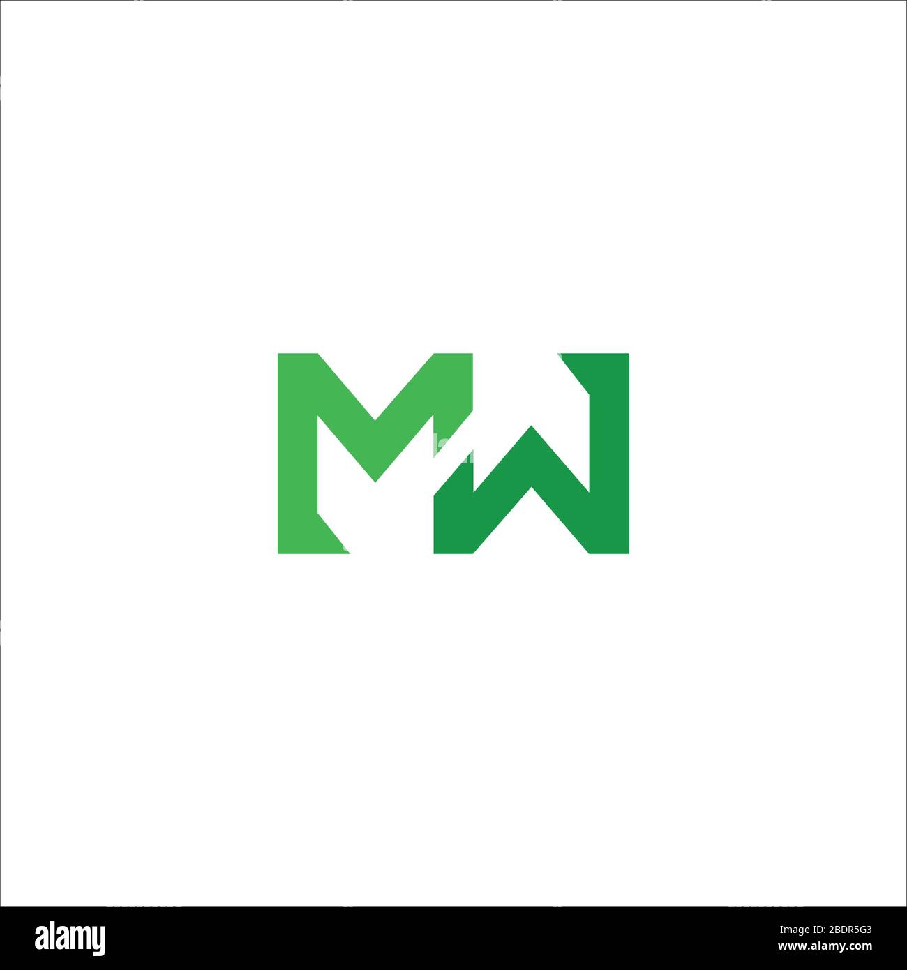 Initial letter mw logo or wm logo vector design template Stock Vector ...