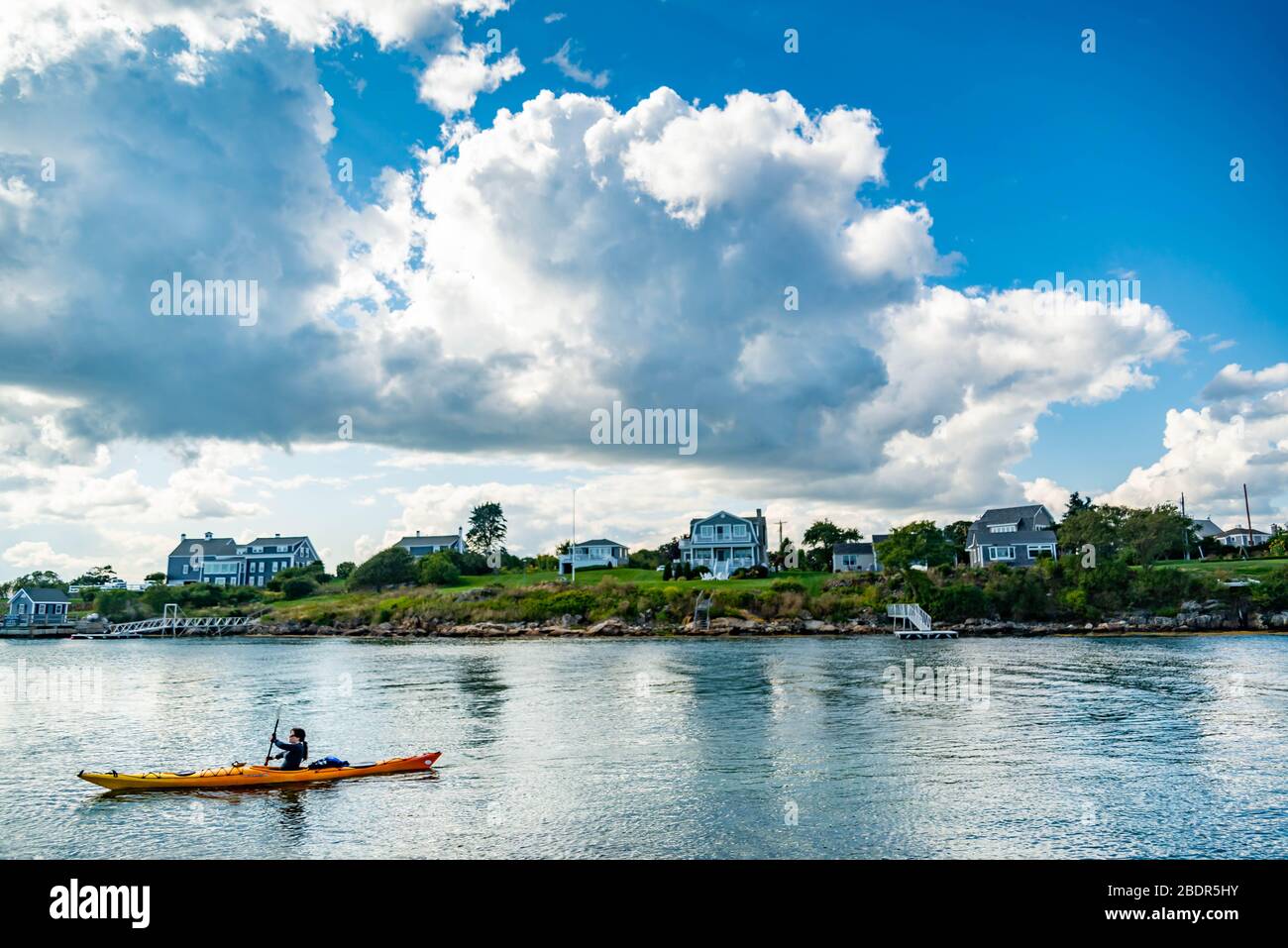 The coastline in Kennebunkport in the state of Maine Stock Photo Alamy