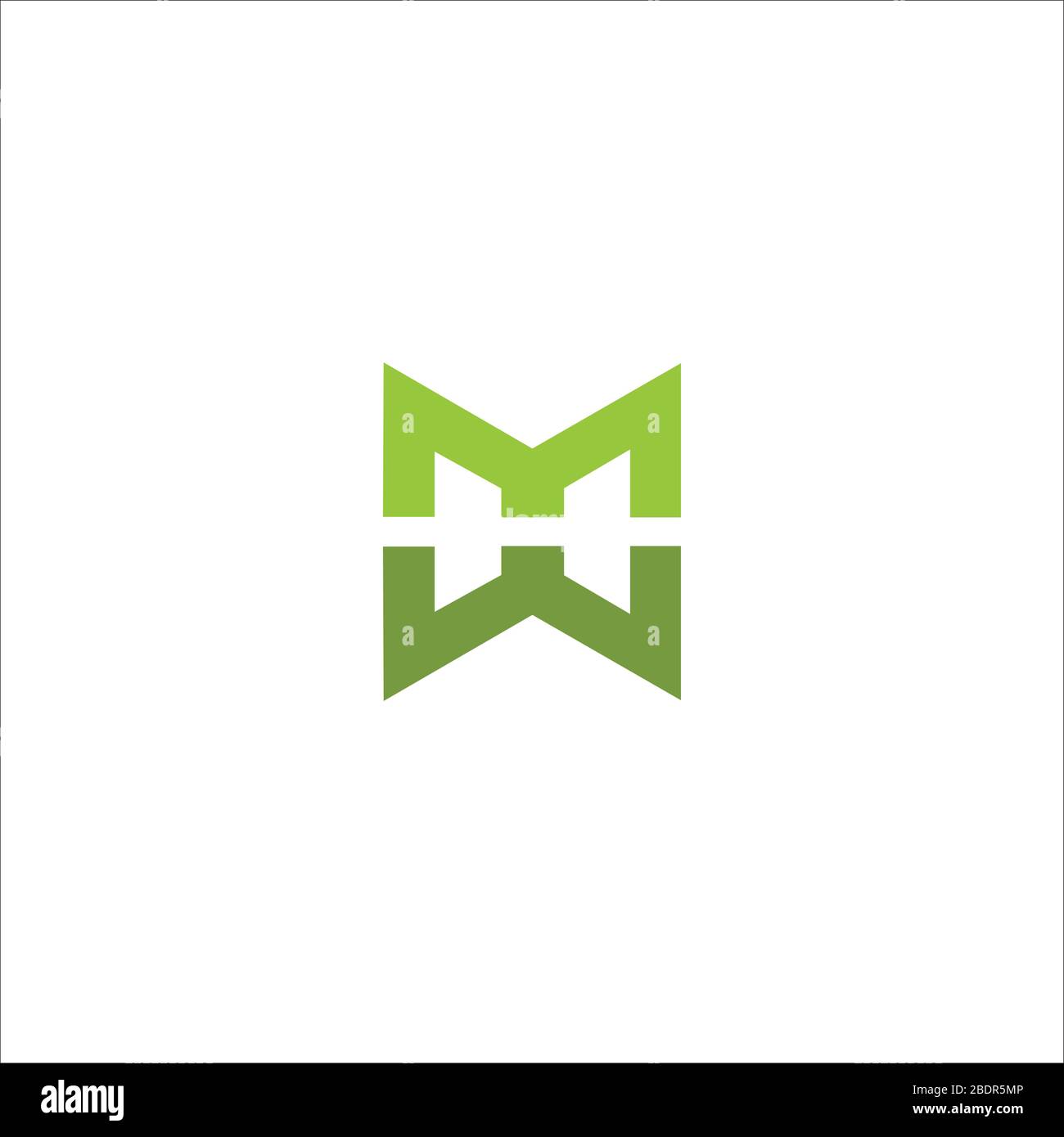 Initial letter mw logo or wm logo vector design template Stock Vector