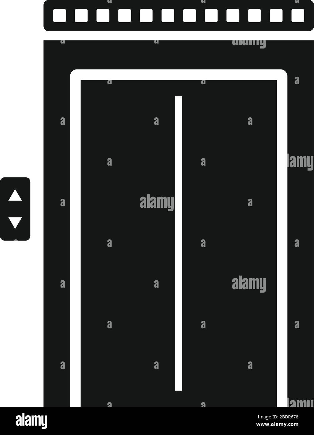 Broken Elevator Icon. Simple Illustration Of Broken Elevator Vector 