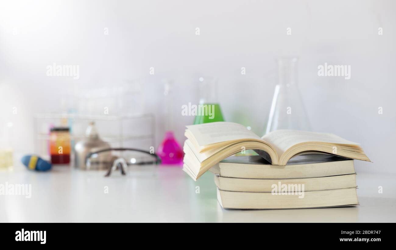 Medical books on desk technology hi-res stock photography and images ...