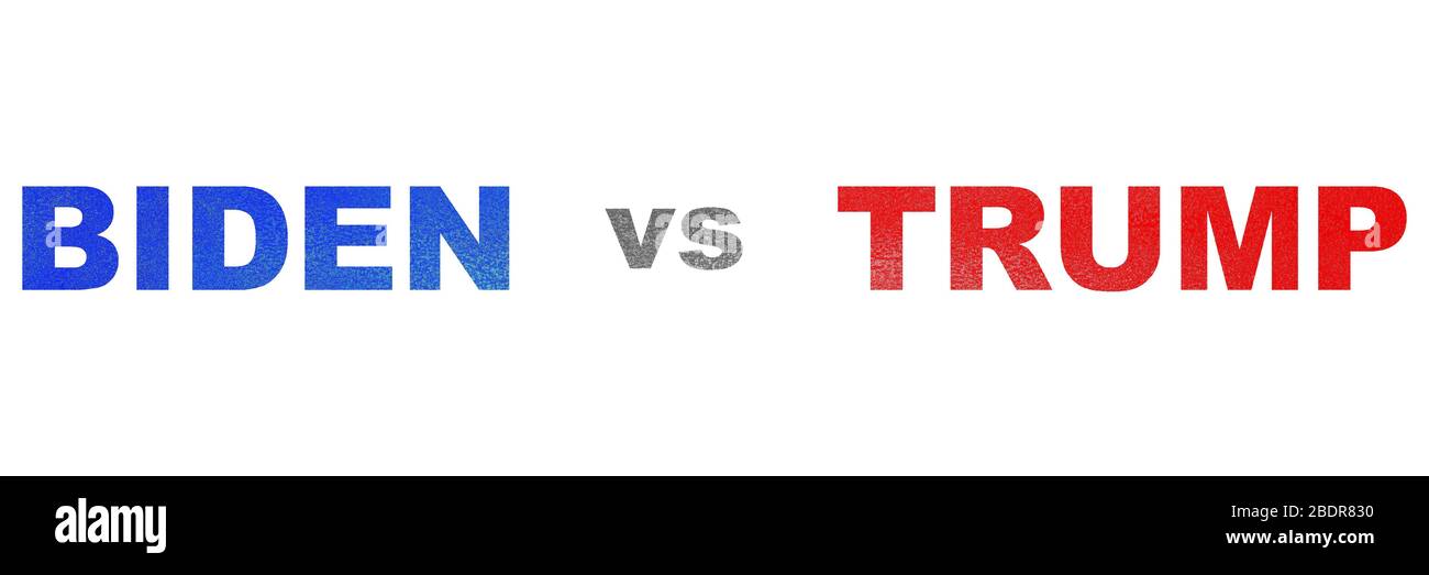 BIDEN vs TRUMP for The UNITED STATES Presidential Election of November 3, 2020 Stock Photo