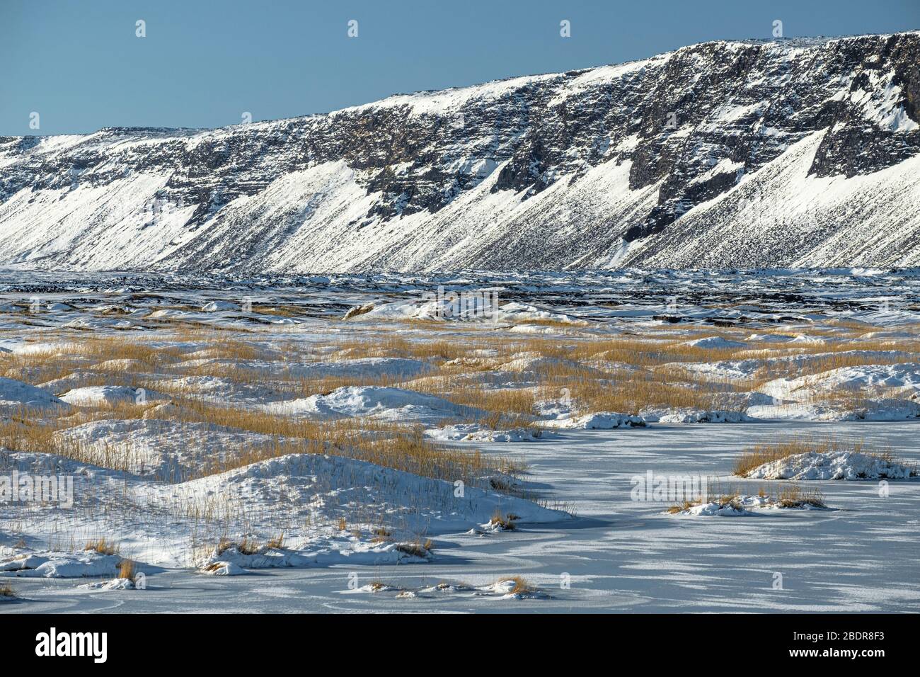 Climate change effects. Iceland Stock Photo