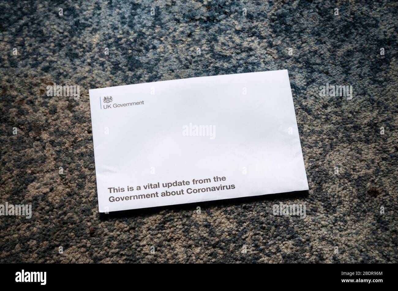 09 April 2020. Norfolk, UK.  A letter arrives from the UK government with an update about the Coronavirus pandemic. Credit: UrbanImages-News/Alamy Stock Photo