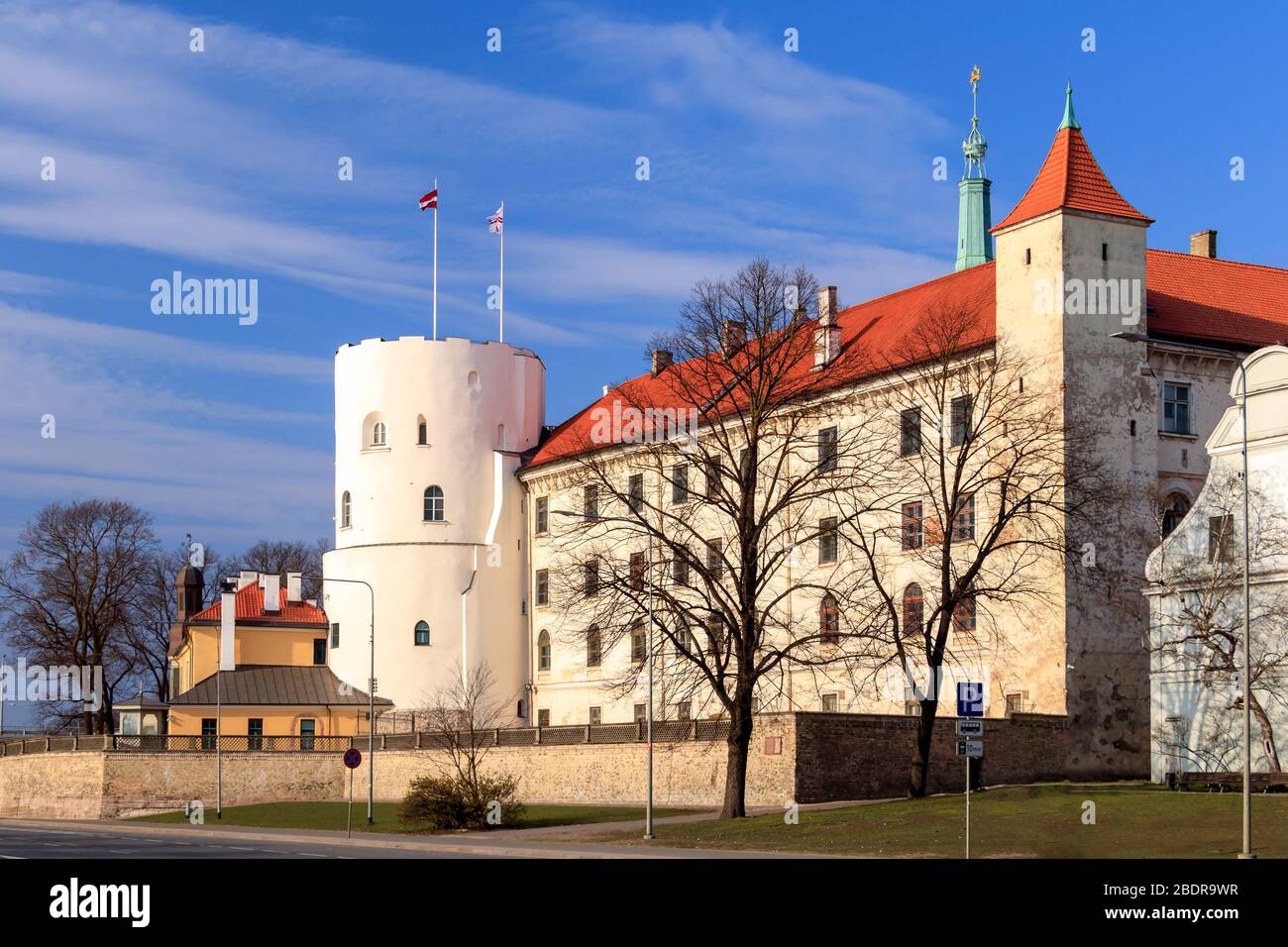 Riga Castle or Rigas pils, Latvian government residence, official residence  of the President of Latvia as well as home to several museums on the banks  Stock Photo - Alamy