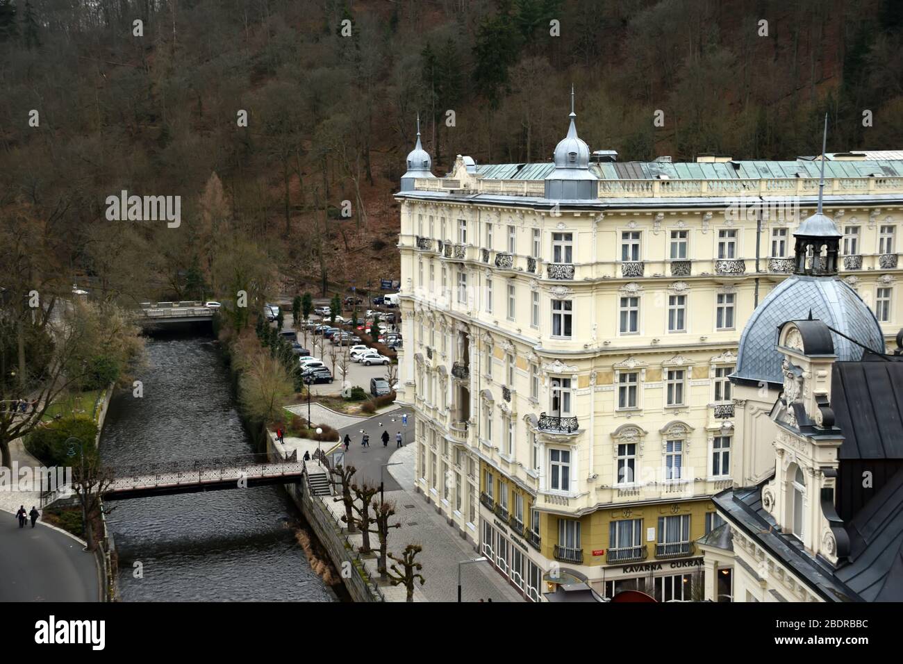 Karlovy Vary Grandhotel Pupp Czech Republic Stock Photo
