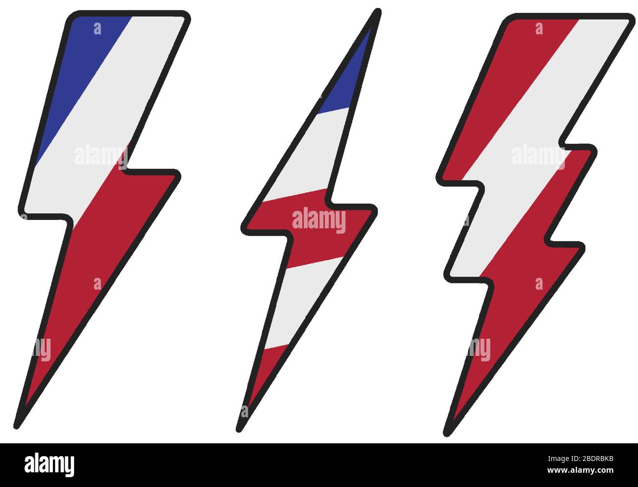 Flash thunderbolt, lightning bolt. The US presidential election 2020