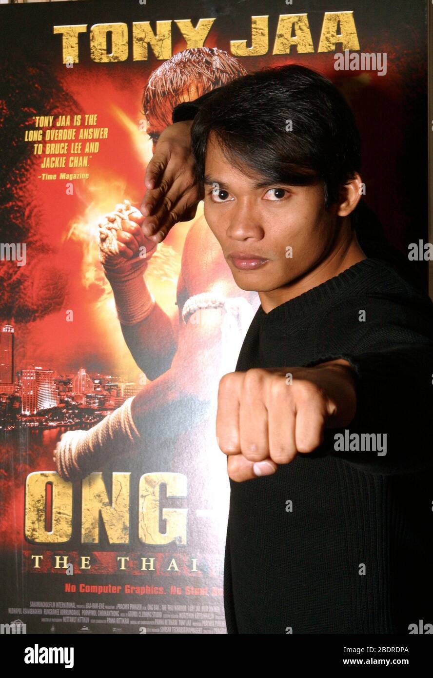 Tony Jaa of the film "Ong-Bak"photographed at the Ritz Carlton in  Philadelphia. February 10, 2005 Credit: Scott Weiner/MediaPunch Stock Photo  - Alamy