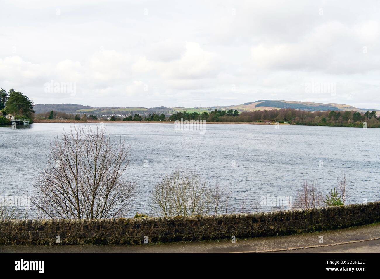 Milngavie reservoirs MSP visit, Scottish Water Stock Photo Alamy