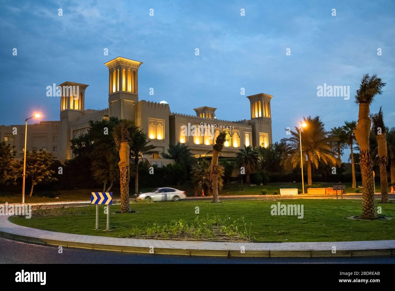 Doha, Qatar - Nov 19. 2019 Grand Hyatt is Hyatt Hotels Corporation - an American multinational hospitality company Stock Photo
