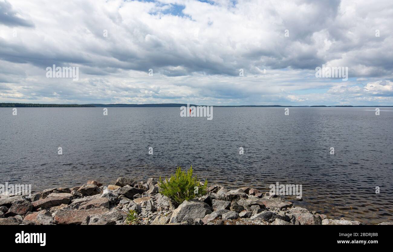 View of Lavianselkä at Lake Keitele , Finland Stock Photo