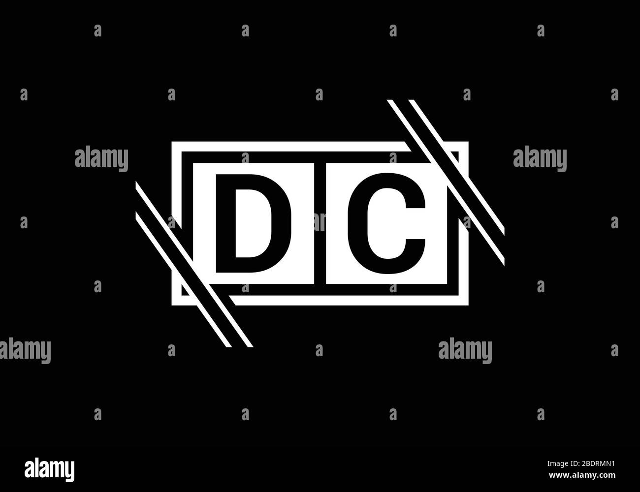 D C Initial Letter Logo design vector template, Graphic Alphabet Symbol ...