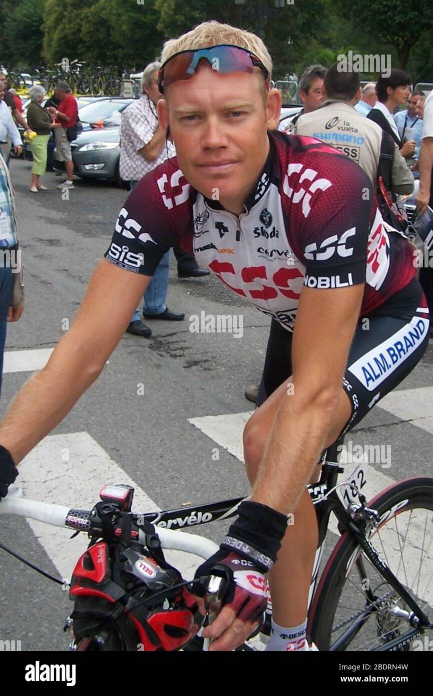 Michael Blaudzun of Team CSC   during the Tour d'Espagne 2007,  cycling race, Langreo - Lagos de Covadonga (185.1km) on September 04, 2007 in Langreo, France - Photo Laurent Lairys / DPPI Stock Photo