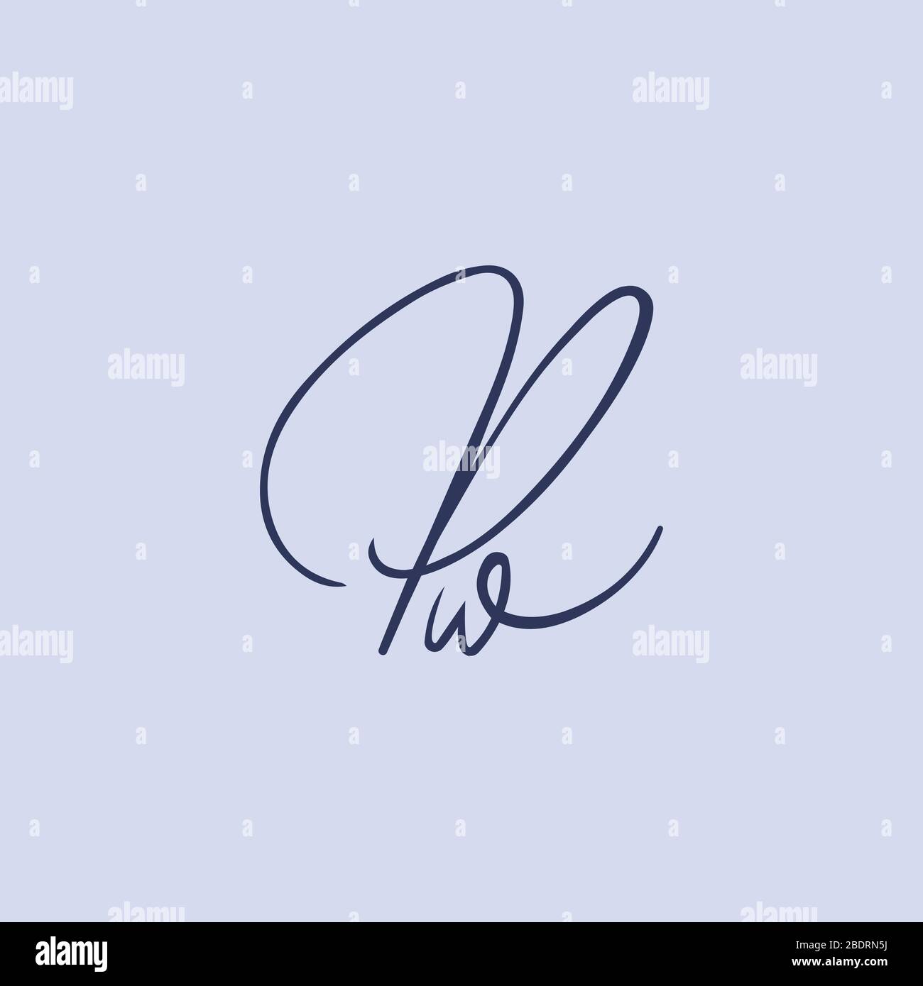 Initial letter pw logo or wp logo vector design template Stock Vector