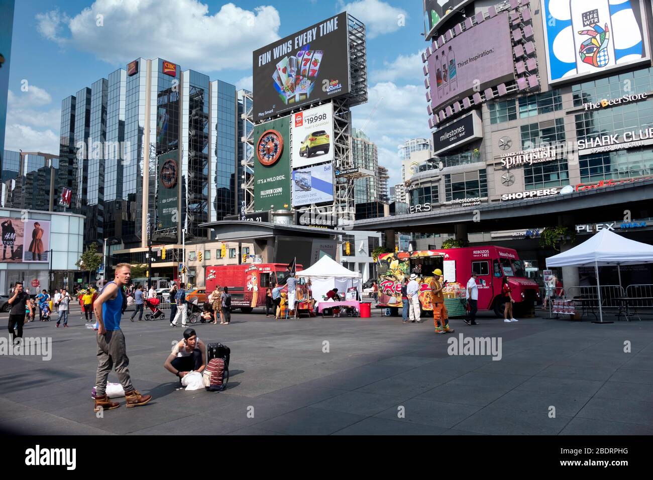 Yonge and Dundas square in Downtown Toronto, Ontario, Canada, North