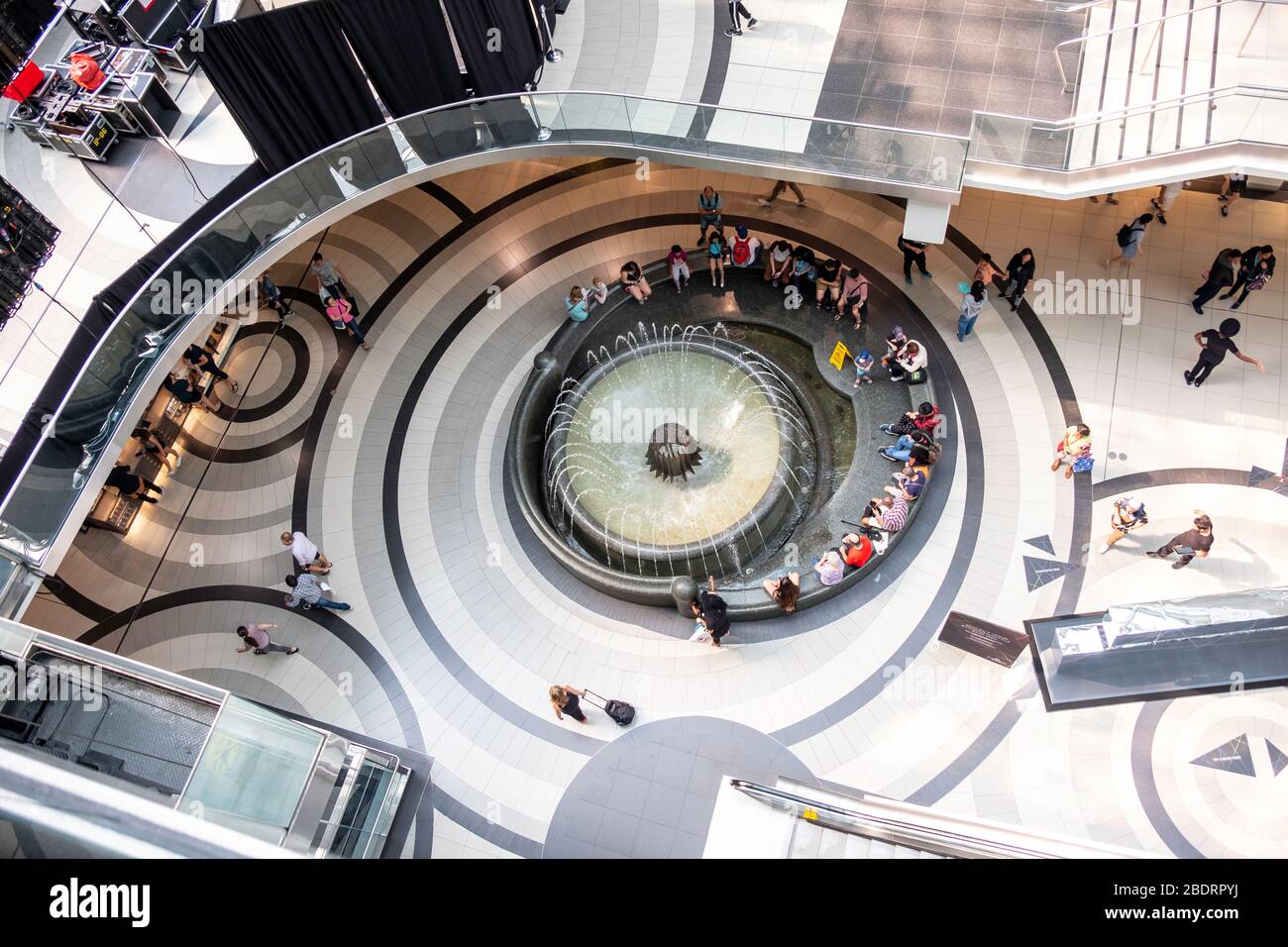 Water fountain at Shopping, stores, consumerism, at Eaton Center in