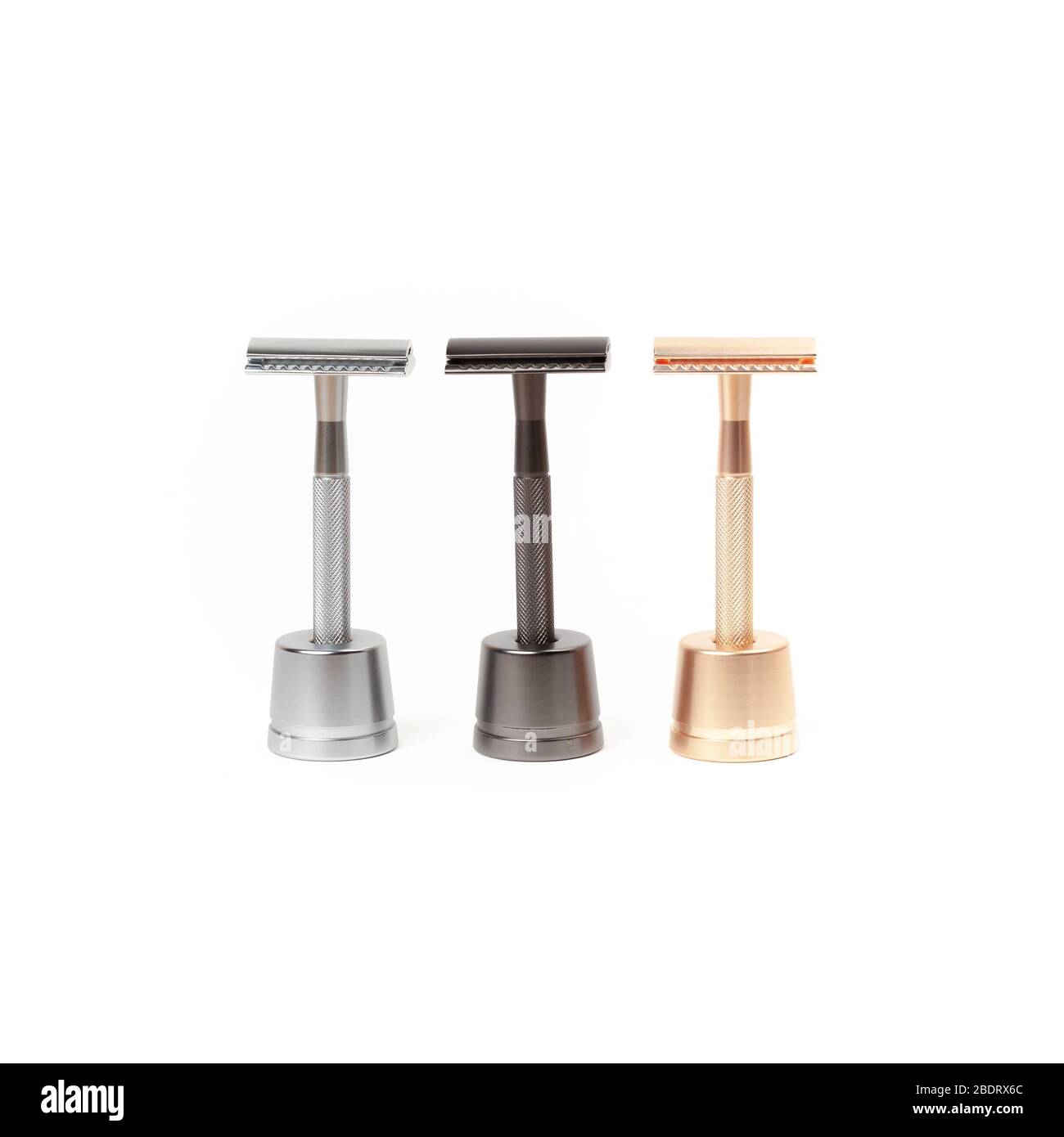 Gold razor blade Cut Out Stock Images & Pictures - Alamy