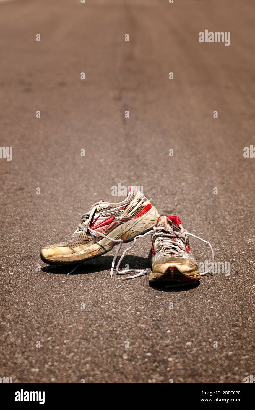 Worn out sneakers hires stock photography and images Alamy