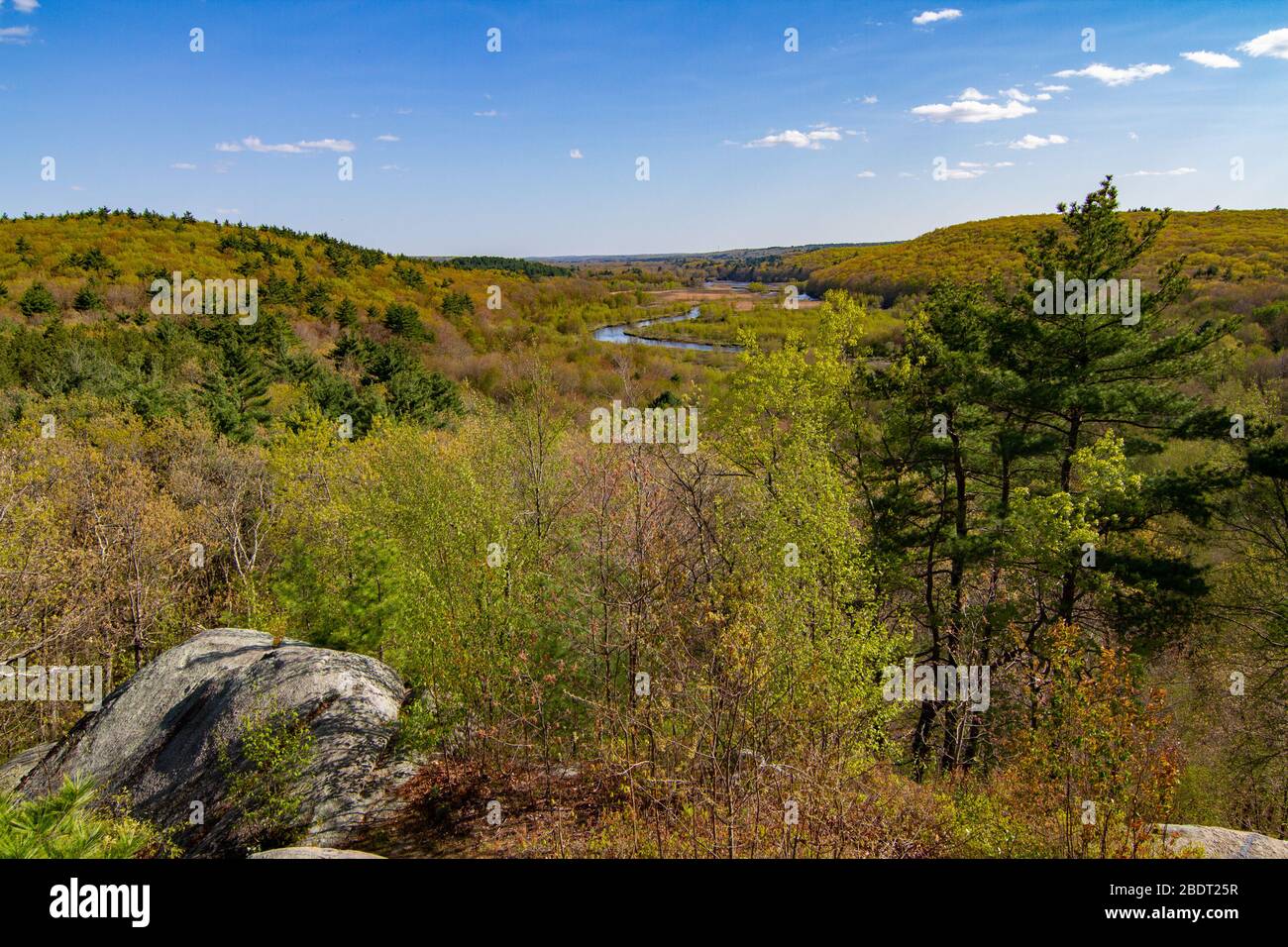 Blackstone River Valley, Uxbridge, View from Lookout Rock, Uxbridge, MA