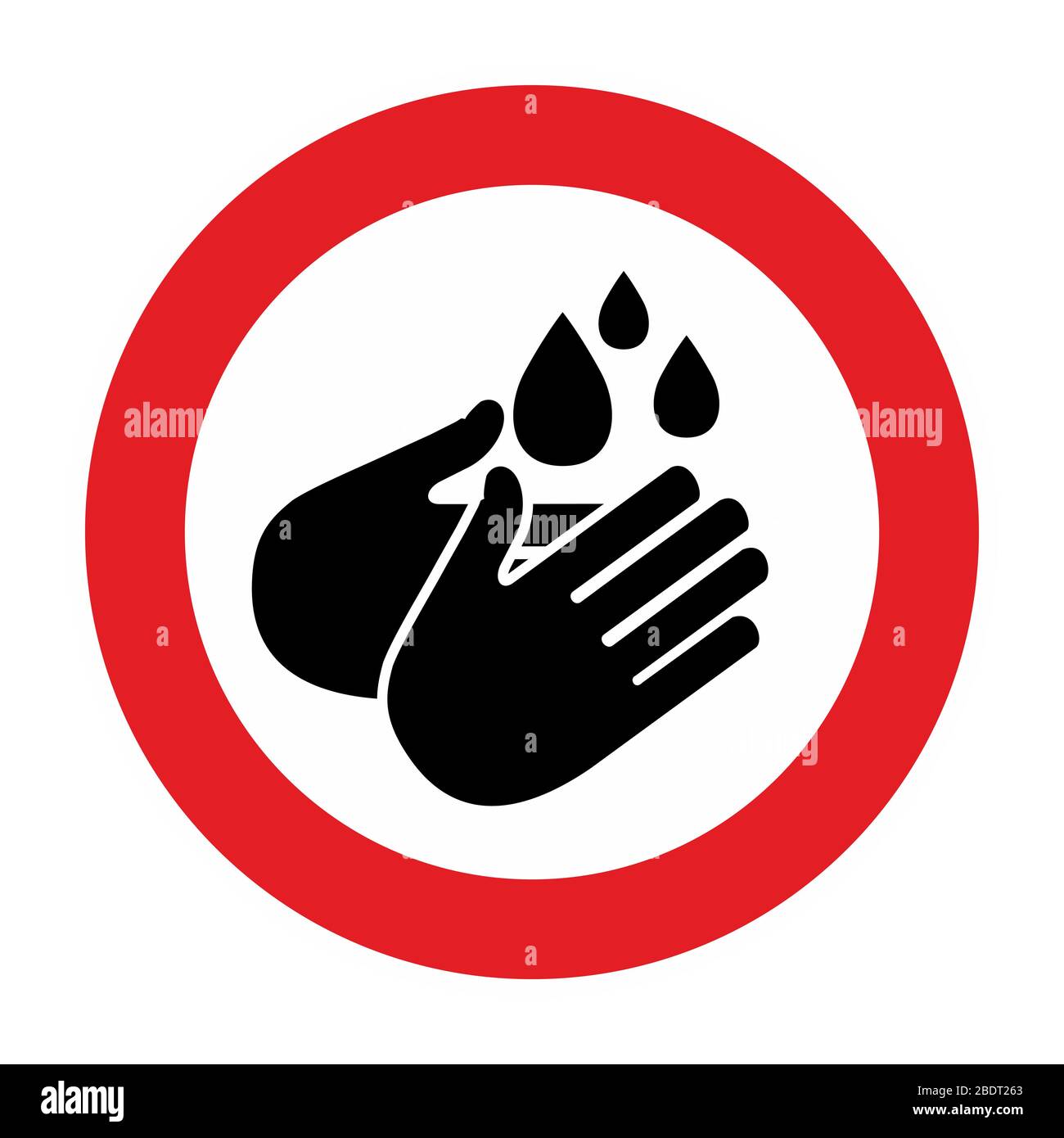 Warning and quarantine sign wash hands. Lockdown Pandemic stop Coronavirus outbreak covid-19 2019-nCoV. Travel with mouth cap mask Vector protect icon Stock Vector