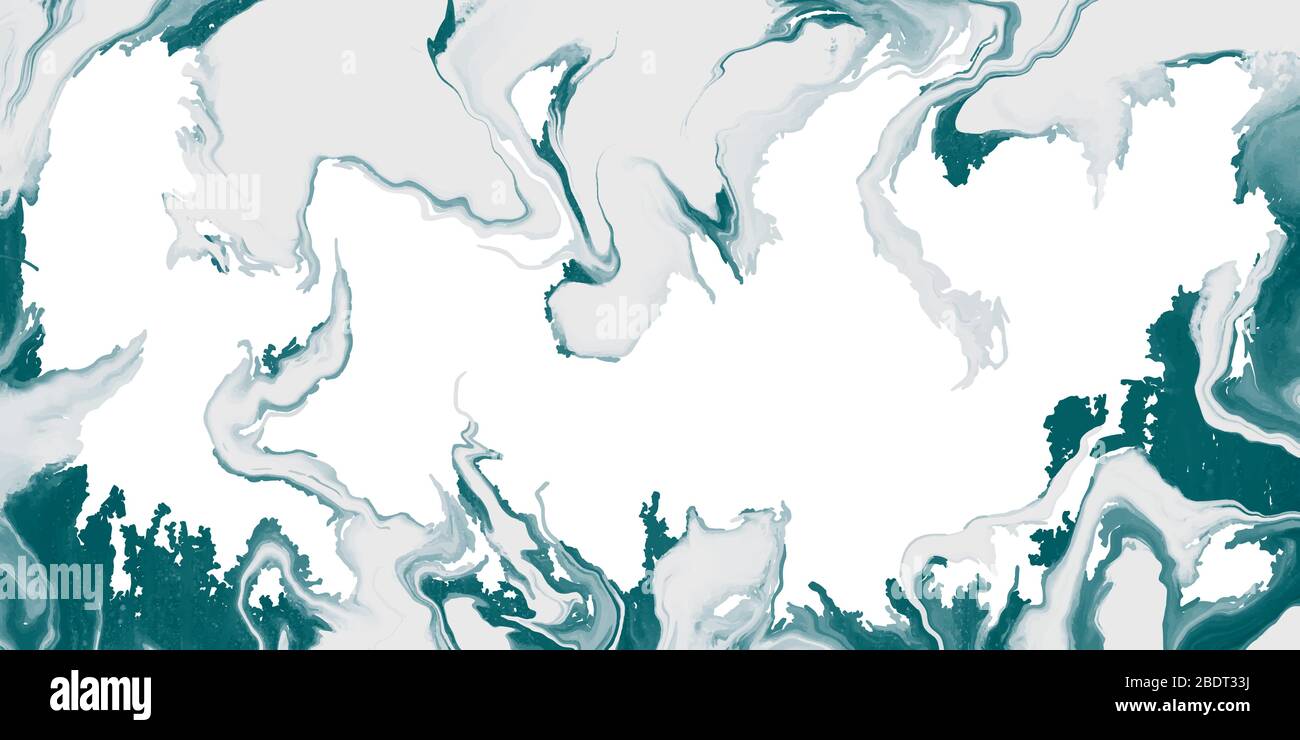 Vector abstract marble texture green color Fluid design background ...